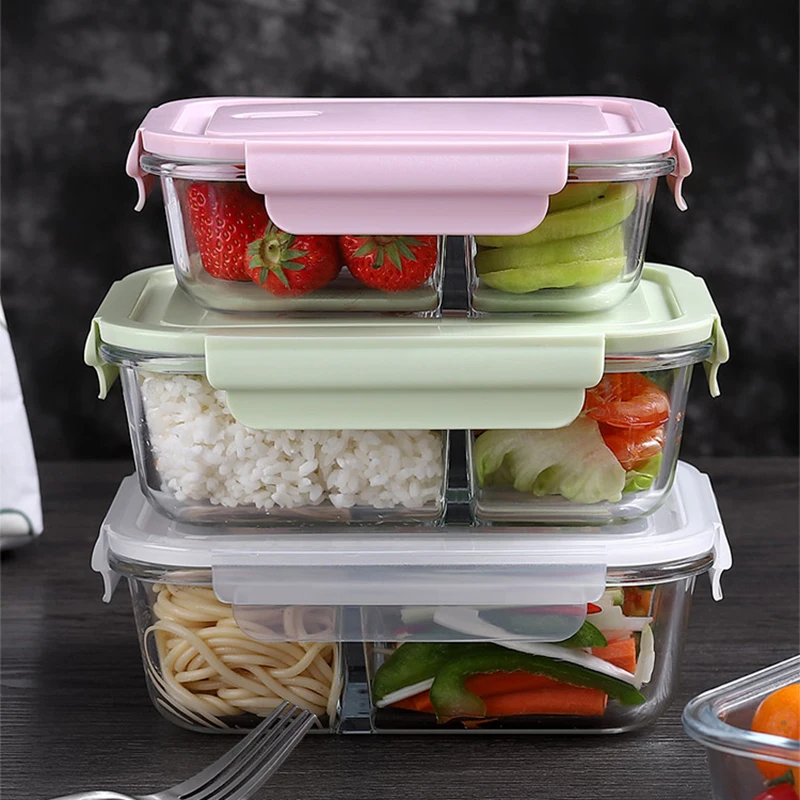 Meal Prep Kits - Fiambrera de vidrio sellada para mantenimiento