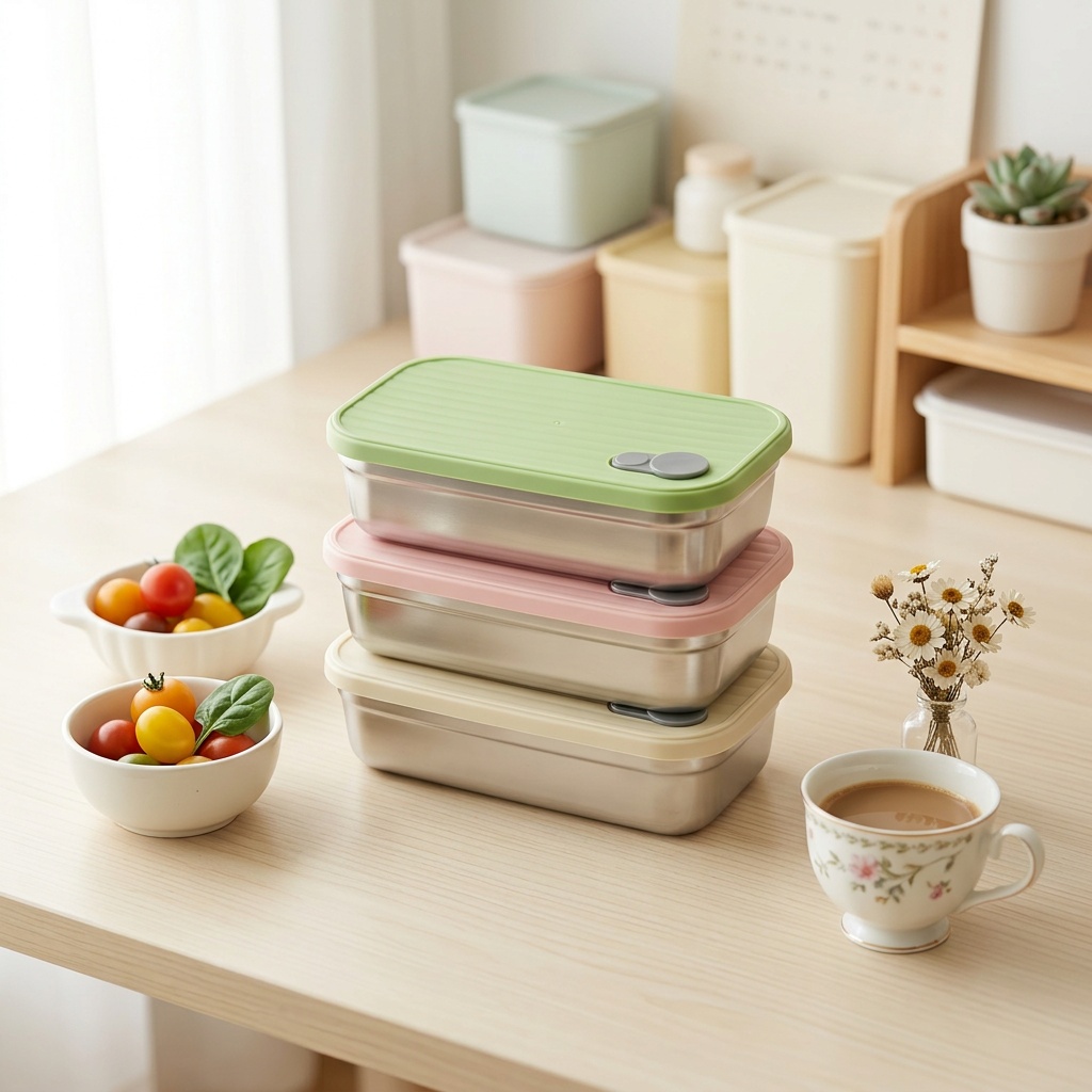 Meal Prep Meal Ideas - Lonchera de Acero Inoxidable, Recipientes Metálicos
