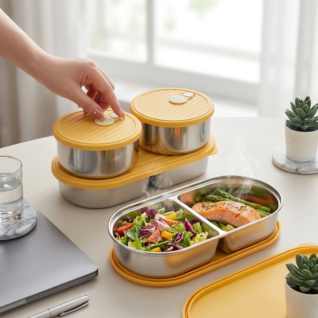 Meal Prep Meal Ideas - Lonchera Bento de Acero Inoxidable 304