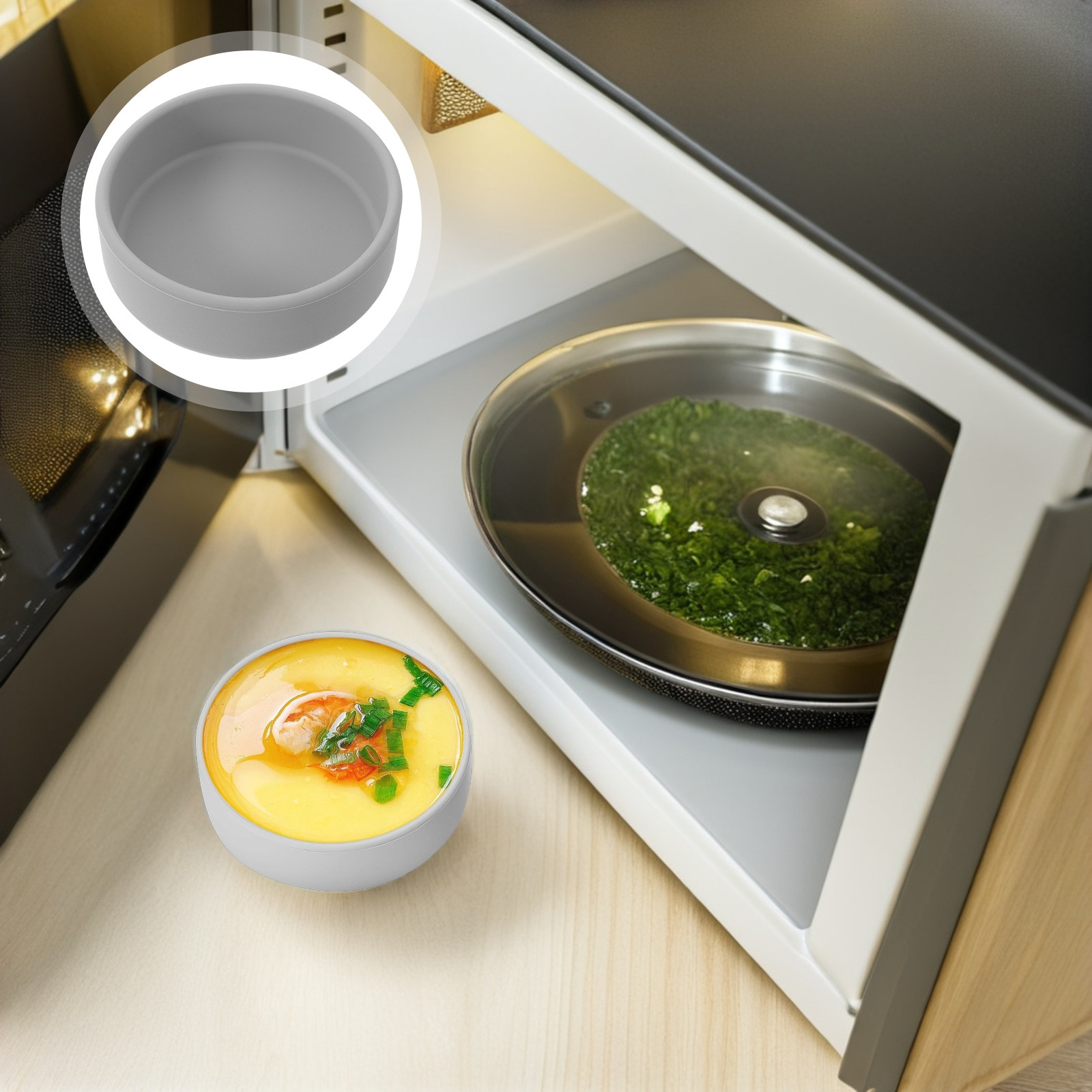Meal Prep Healthy Breakfast - Juego de 3 Moldes de Silicona