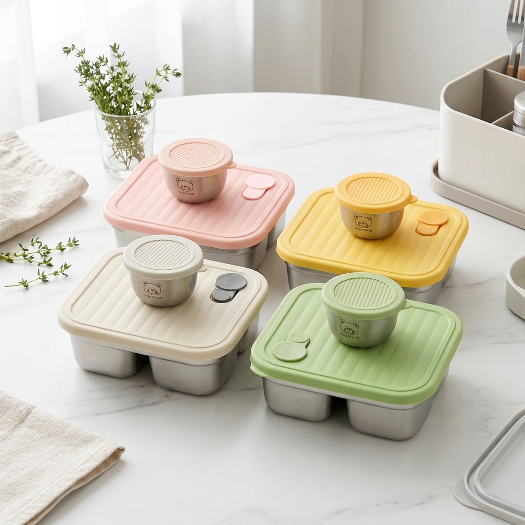 Meal Prep Meal Ideas - Lonchera Bento de Acero Inoxidable 304