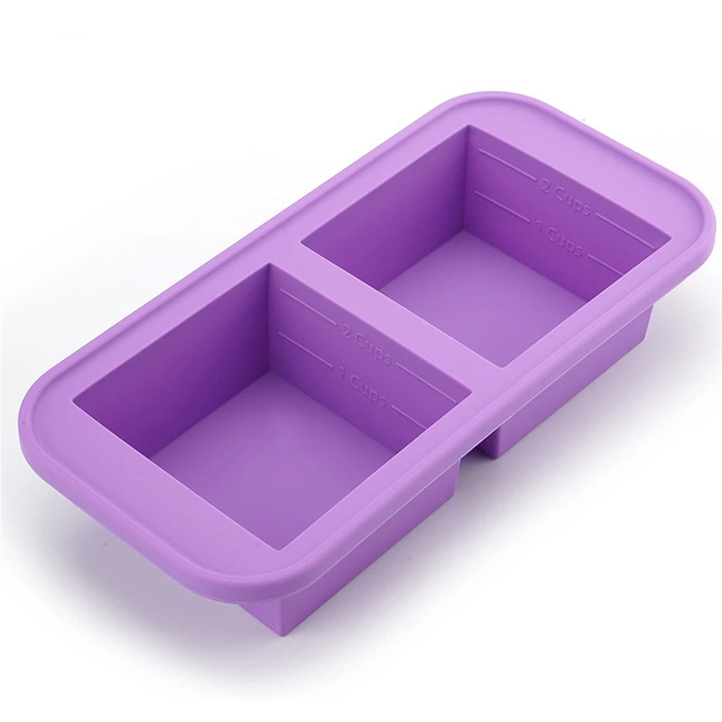 Meal Prep Oven Safe Containers - Moldes de silicona de 1/2 taza