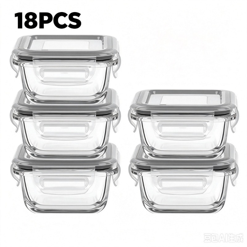 Meal Prep Oven Safe Containers - Juego de recipientes de vidrio para