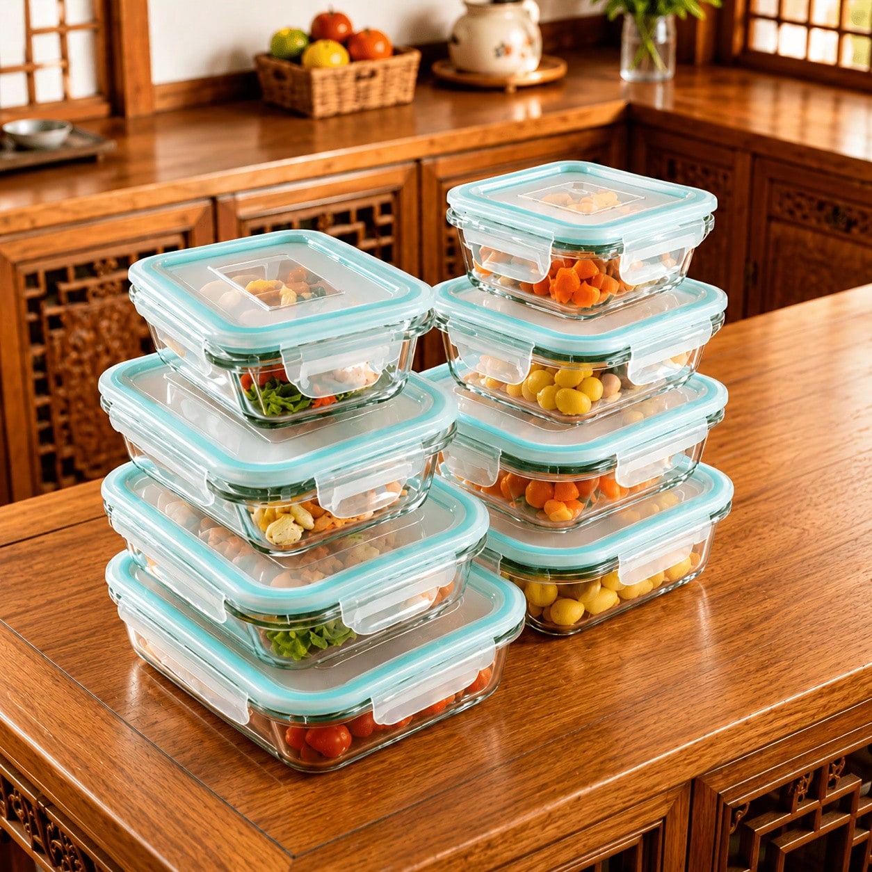 Meal Prep Oven Safe Containers - Recipientes de vidrio para almacenar alimentos,