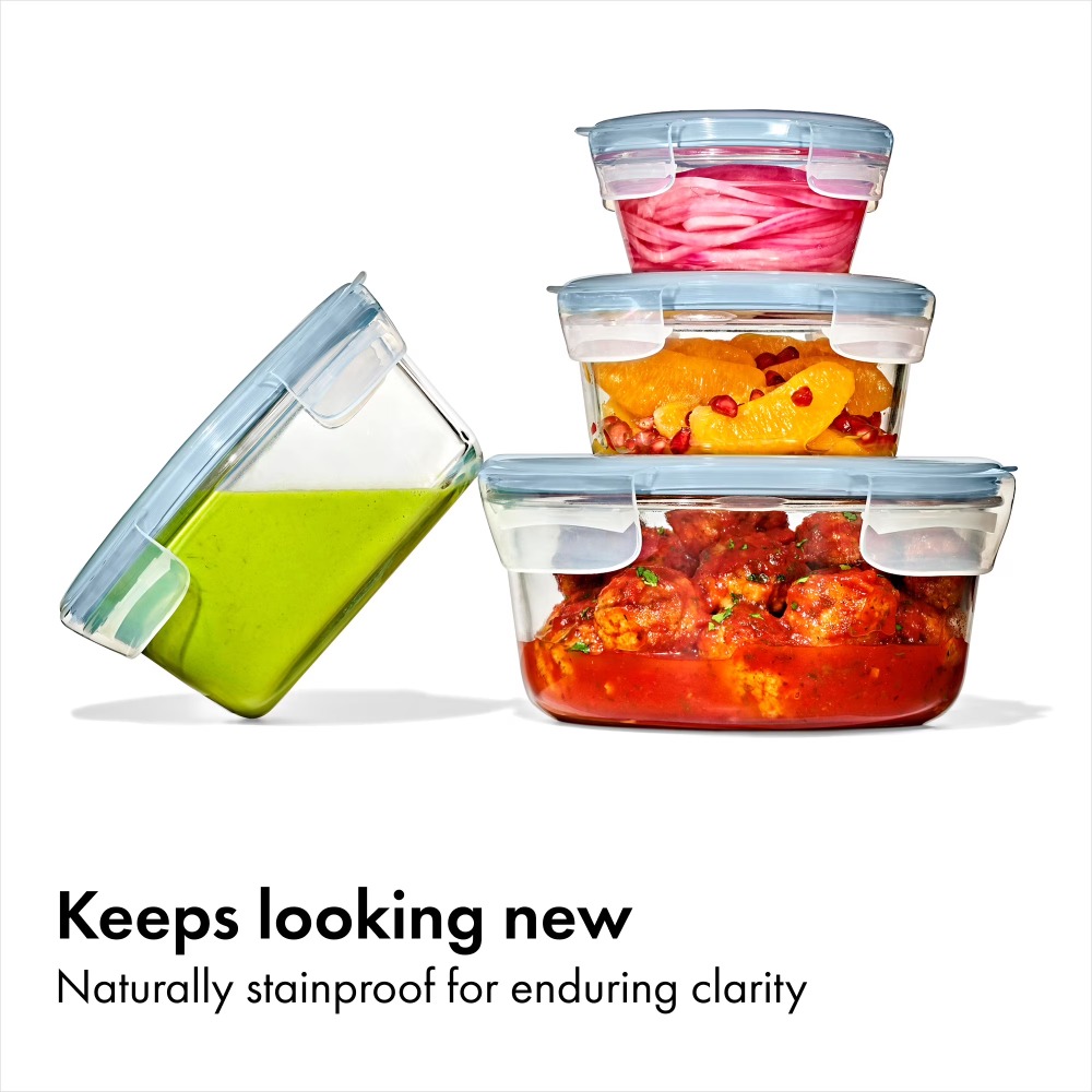 Meal Prep Oven Safe Containers - Juego de Recipientes Redondos de Vidrio