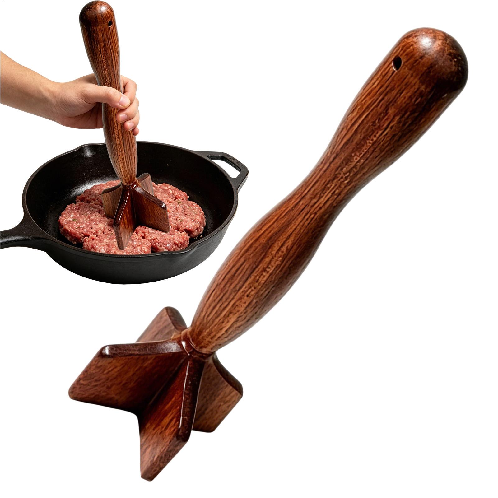 Meal Prep Ground Beef - Picador de Carne de Madera, Triturador