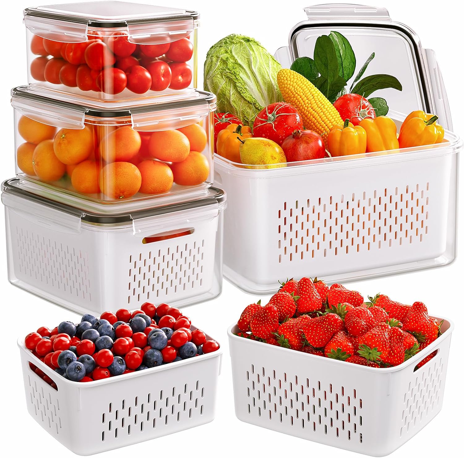 Meal Prep Oven Safe Containers - Juego de recipientes herméticos para almacenamiento