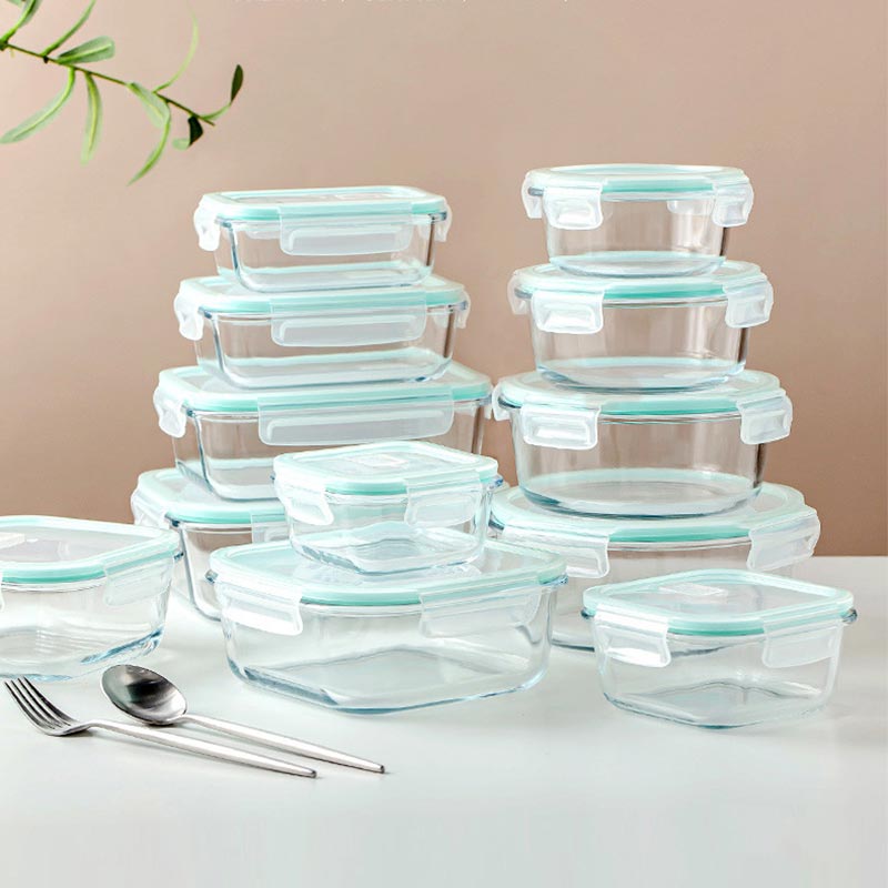 Meal Prep Kits - Fiambrera de vidrio de borosilicato alto,