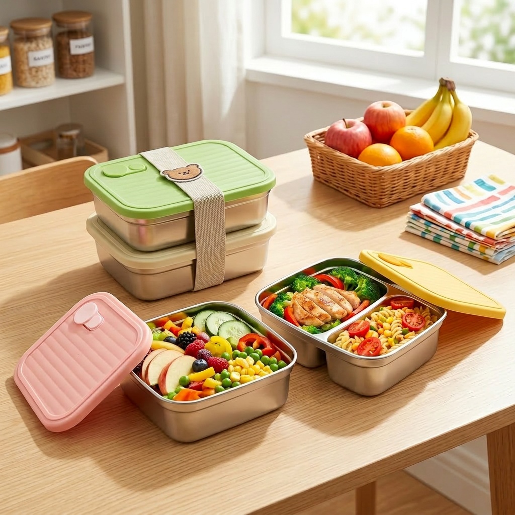 Meal Prep Meal Ideas - Lonchera Bento de Acero Inoxidable 304