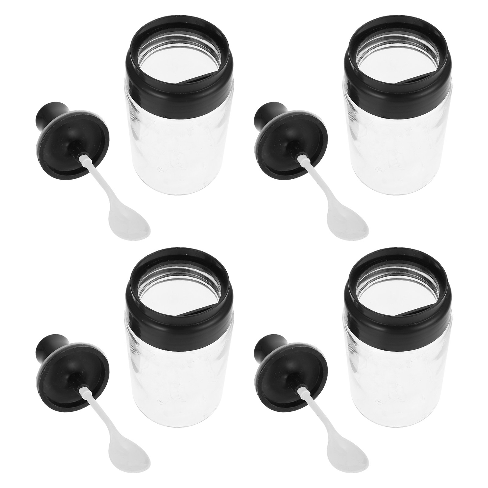 Meal Prep Jars With Lids - Juego de 4 Tarros de Cristal
