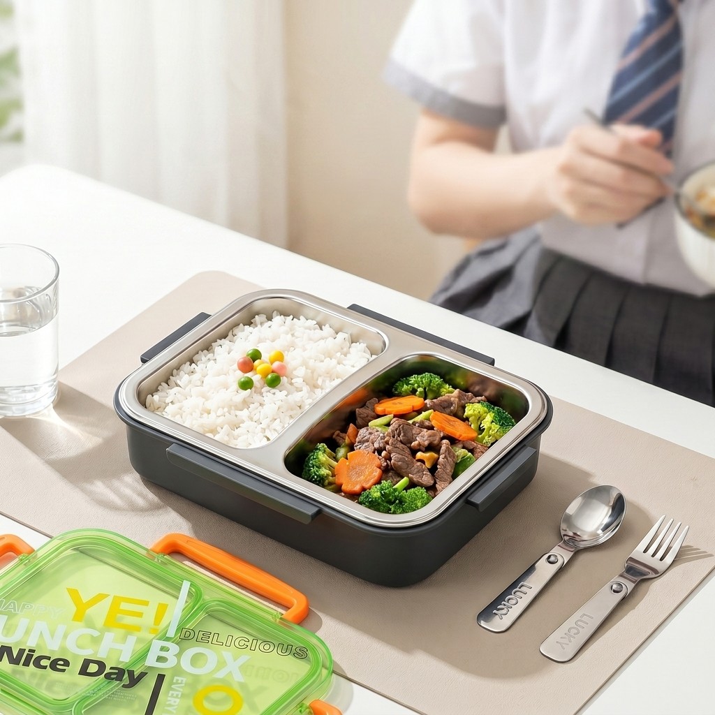 Meal Prep Meal Ideas - Lonchera Bento de Acero Inoxidable 304