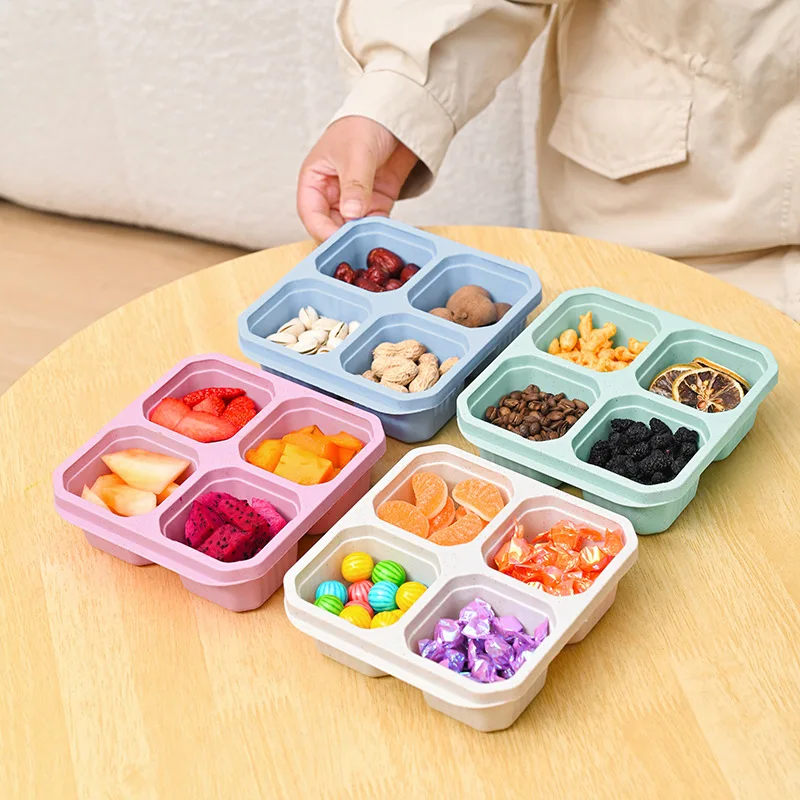 Meal Prep Meal Ideas - Caja de aperitivos de 4 rejillas