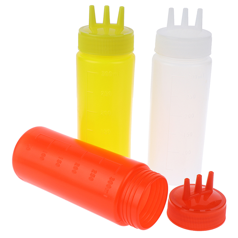 Botella exprimible de 3 agujer - Sauce Squeeze Bottle reseña y precio