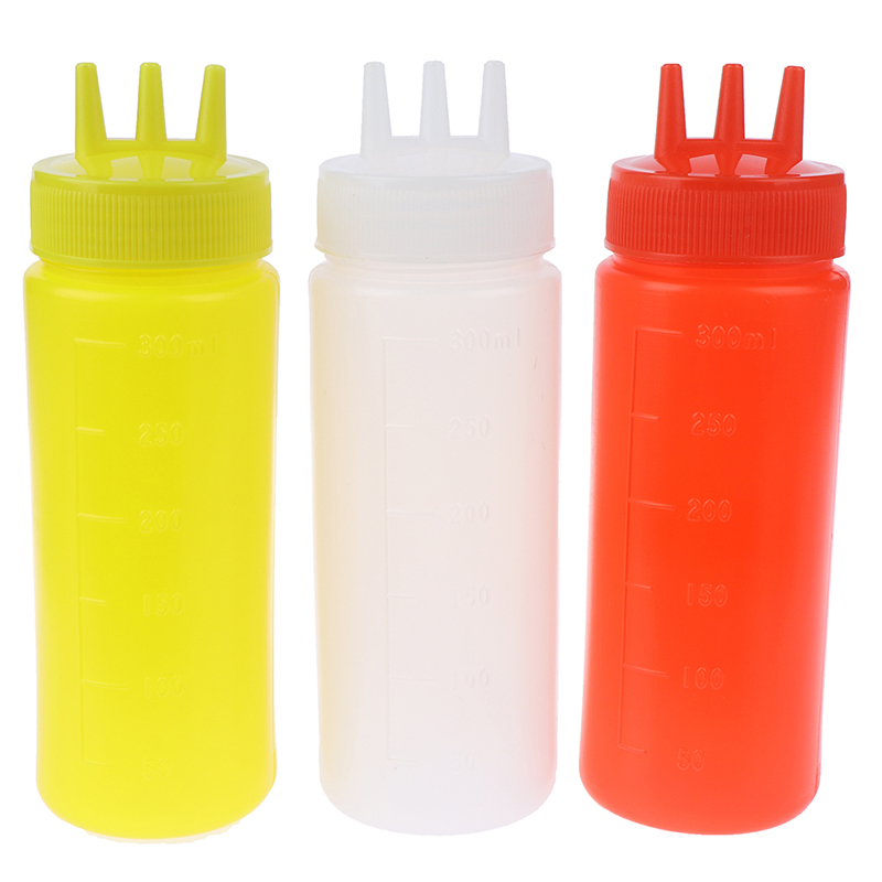 Botella exprimible de 3 agujer - Sauce Squeeze Bottle reseña y precio