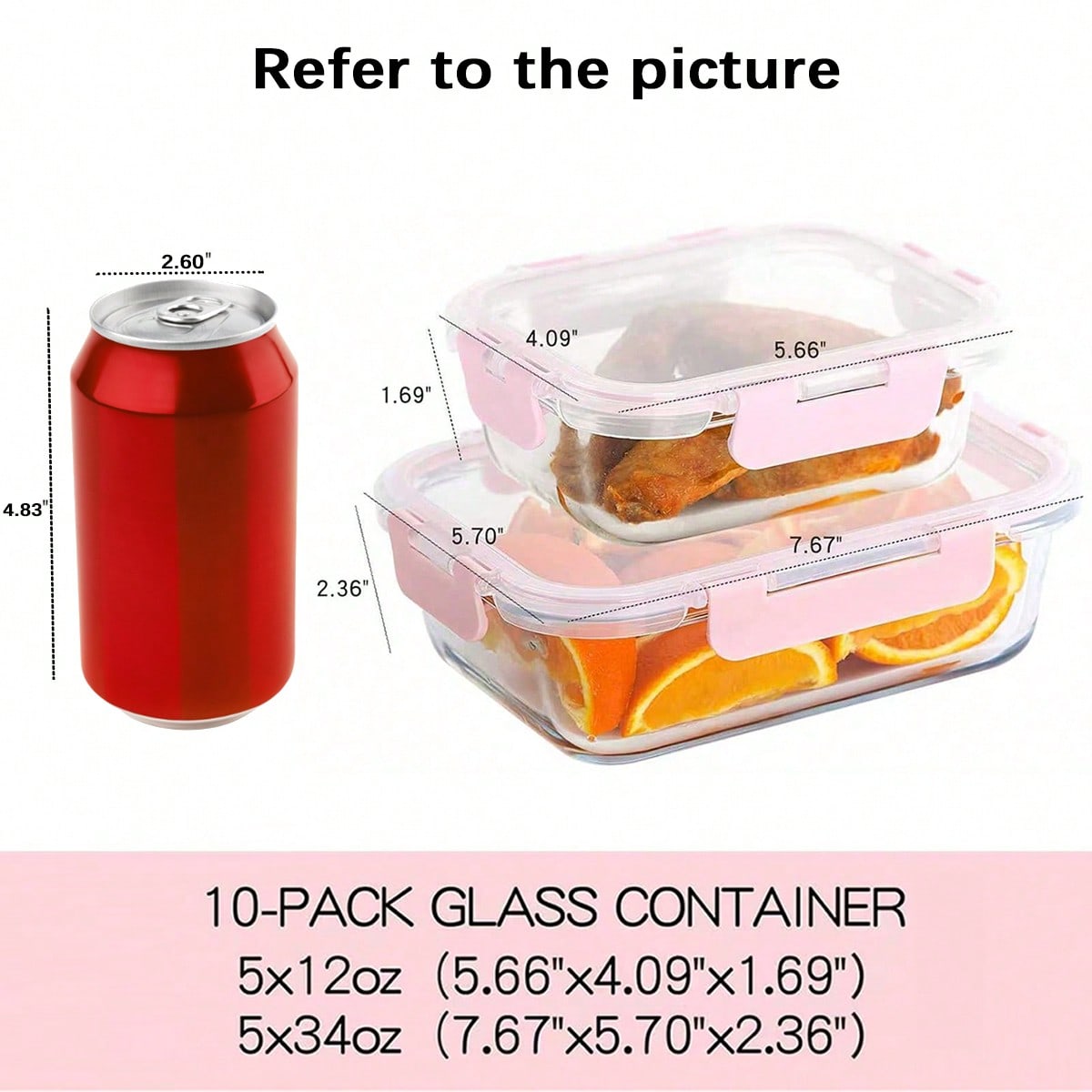 Paquete de 10 Recipientes de V - Meal Prep Oven Safe Containers reseña y precio