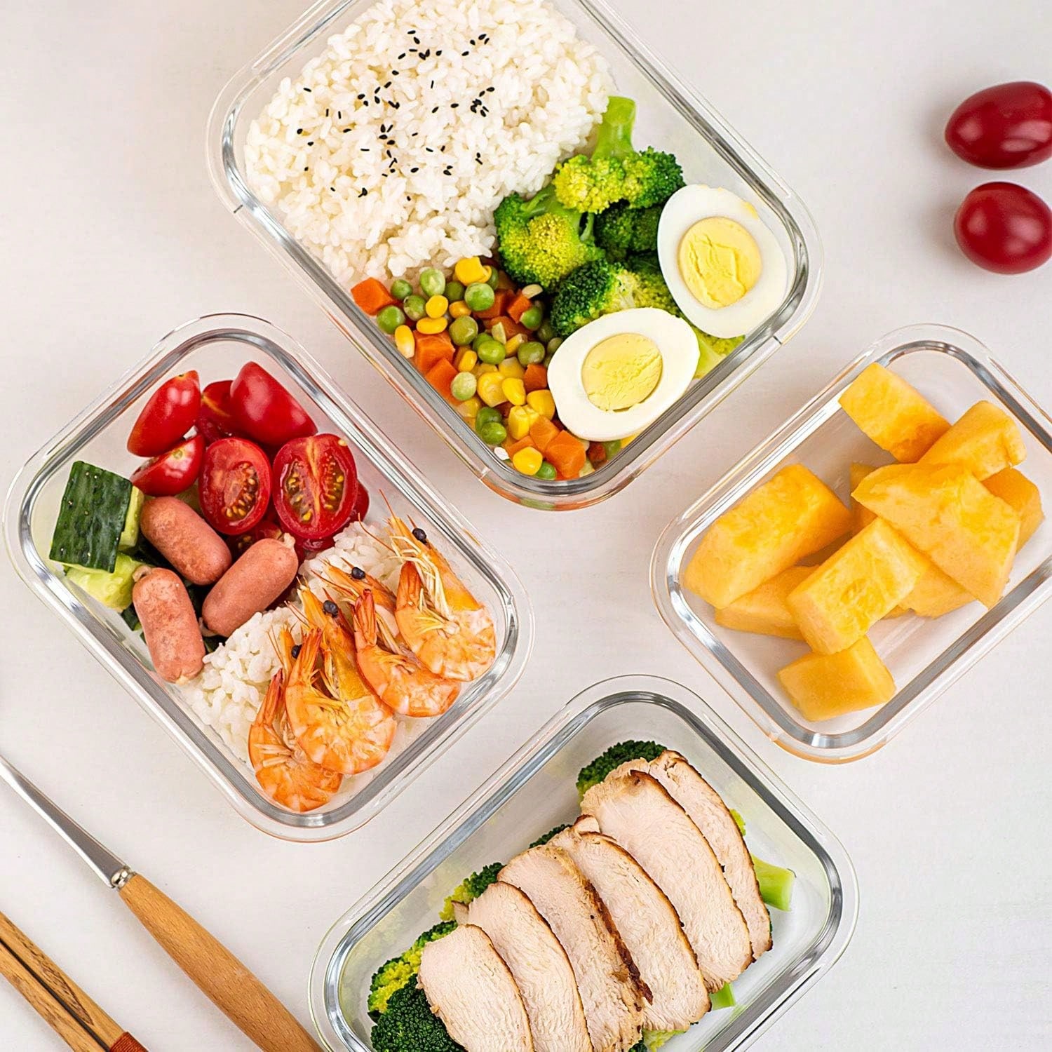 Paquete de 10 Recipientes de V - Meal Prep Oven Safe Containers reseña y precio