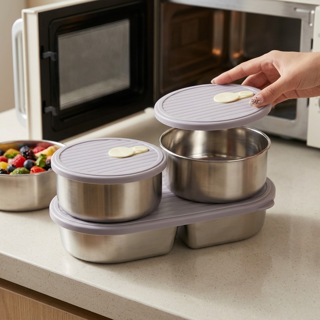 Lonchera de Acero Inoxidable 3 - Meal Prep Meal Ideas reseña y precio