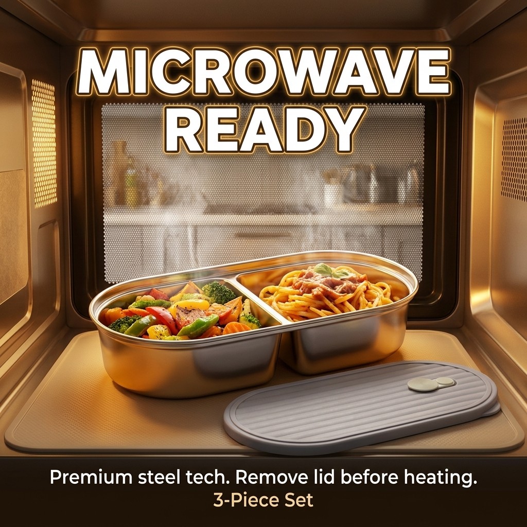 Lonchera de Acero Inoxidable 3 - Meal Prep Meal Ideas reseña y precio