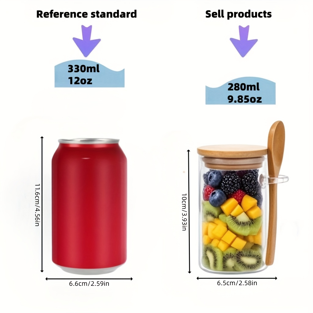 4/8/12 piezas, tazas para desa - Meal Prep Jars With Lids reseña y precio