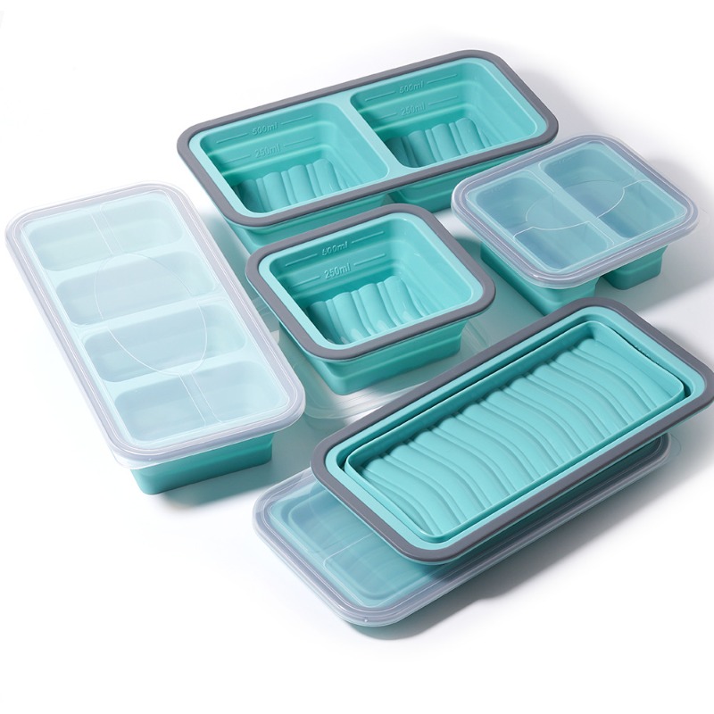 Bandeja de silicona para conge - Meal Prep Oven Safe Containers reseña y precio
