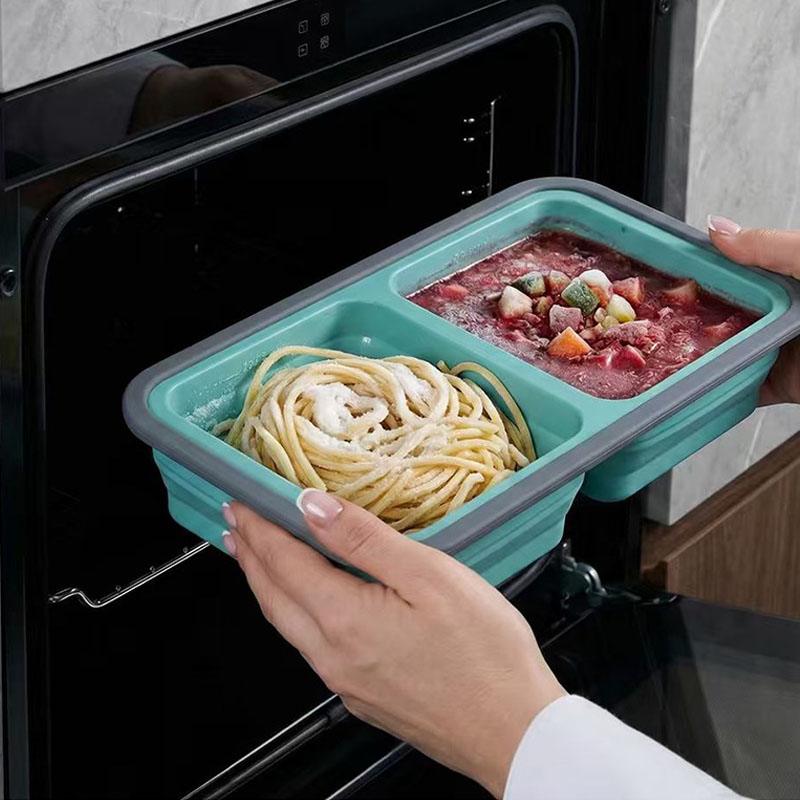 Bandeja de silicona para conge - Meal Prep Oven Safe Containers reseña y precio