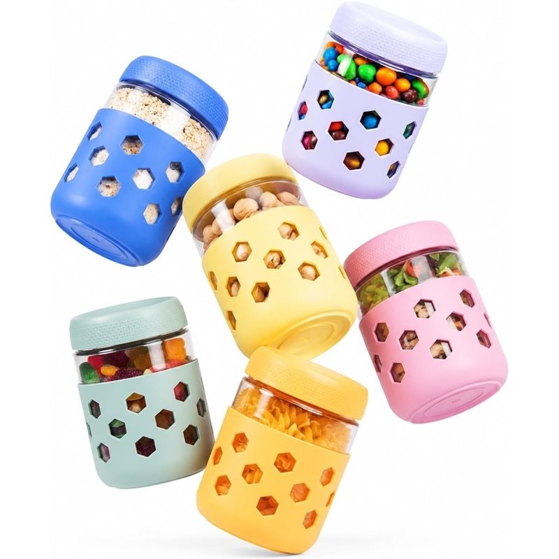 Frascos de vidrio suave con ta - Meal Prep Jars With Lids reseña y precio
