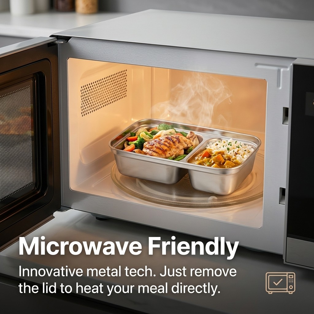 Lonchera de Acero Inoxidable 3 - Meal Prep Meal Ideas reseña y precio