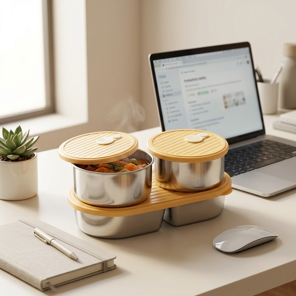 Lonchera Bento de Acero Inoxid - Meal Prep Meal Ideas reseña y precio