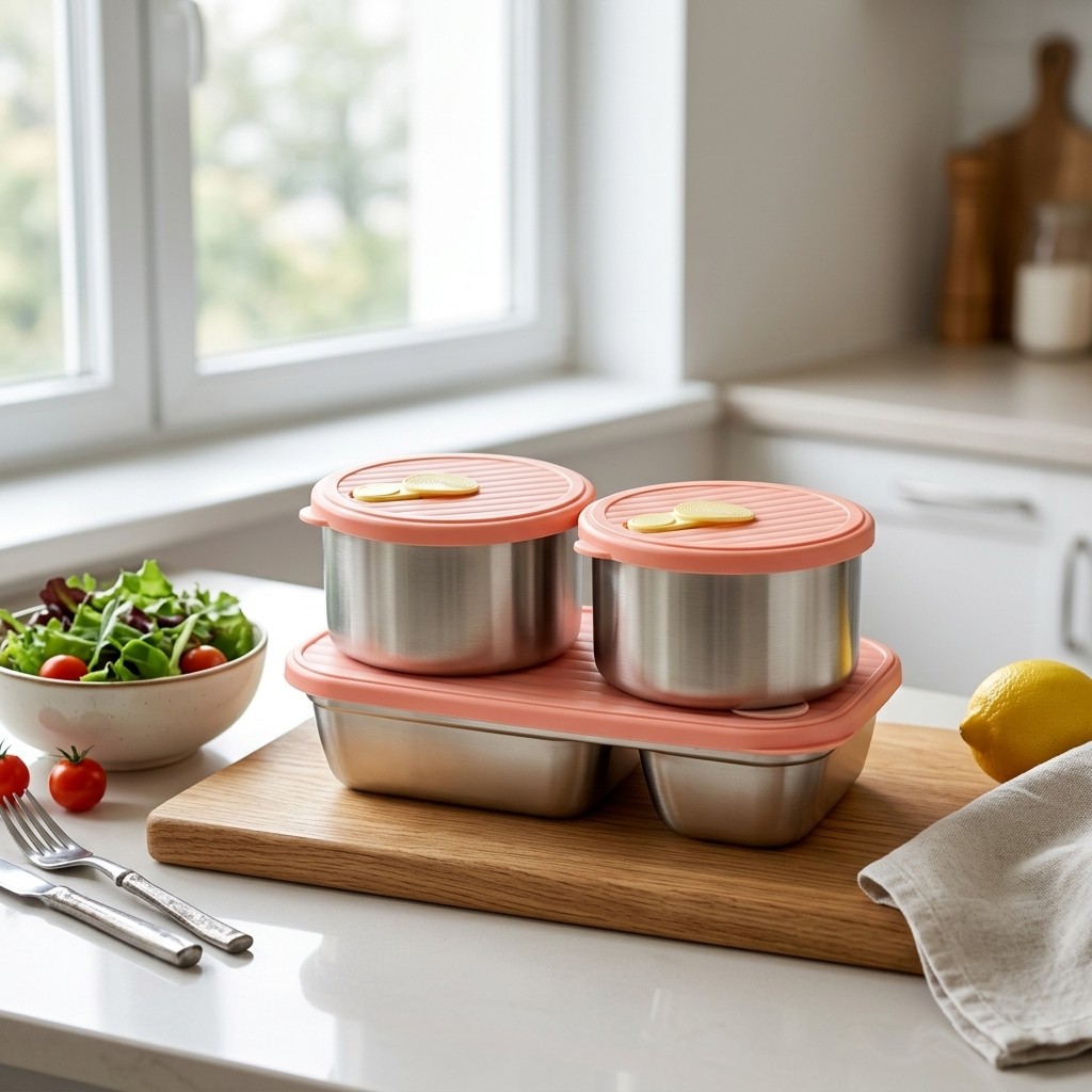 Lonchera de Acero Inoxidable 3 - Meal Prep Meal Ideas reseña y precio