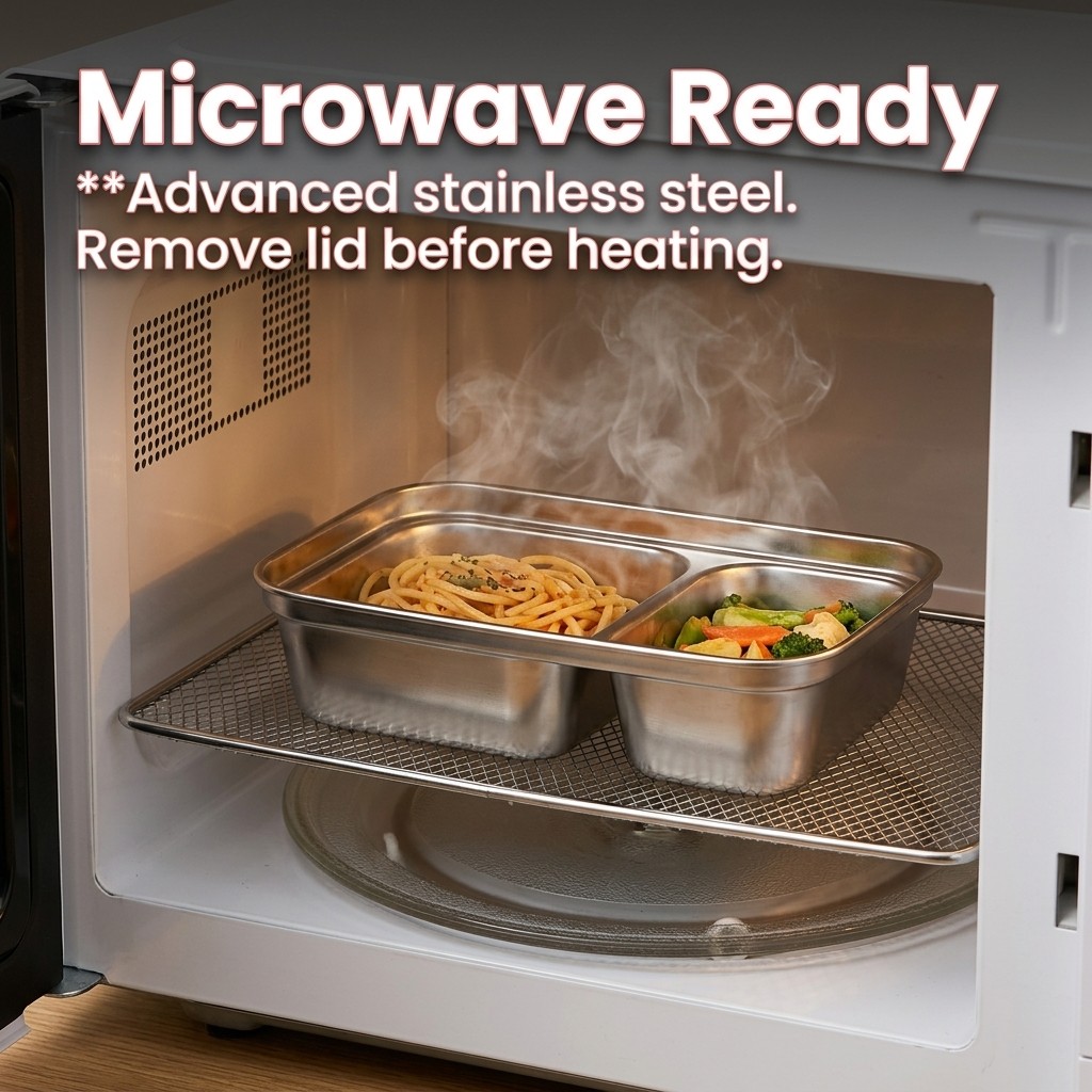 Lonchera de Acero Inoxidable 3 - Meal Prep Meal Ideas reseña y precio