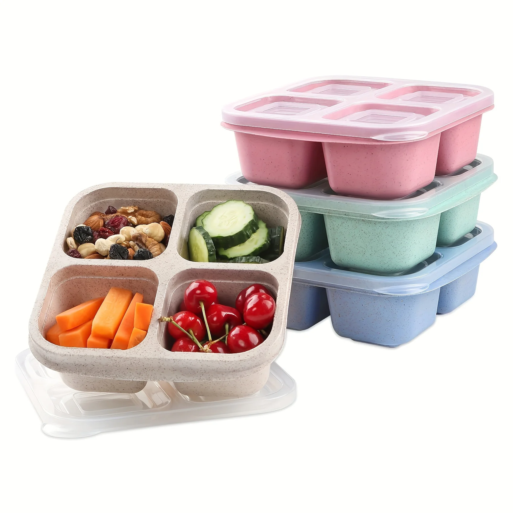 Caja de aperitivos con cuatro  - Meal Prep Kits reseña y precio