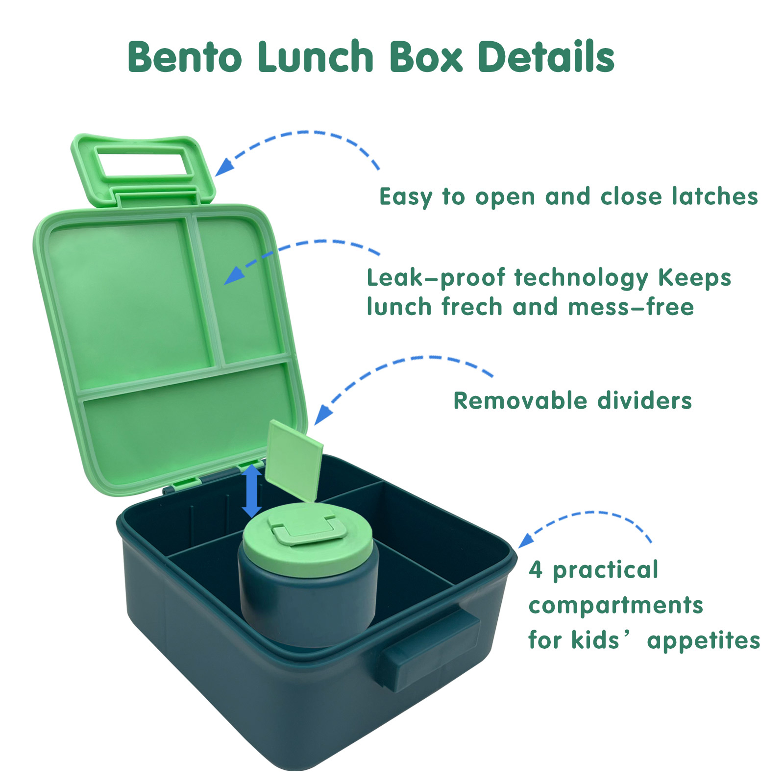 1 Juego de Lonchera Bento para - Meal Prep Kits reseña y precio