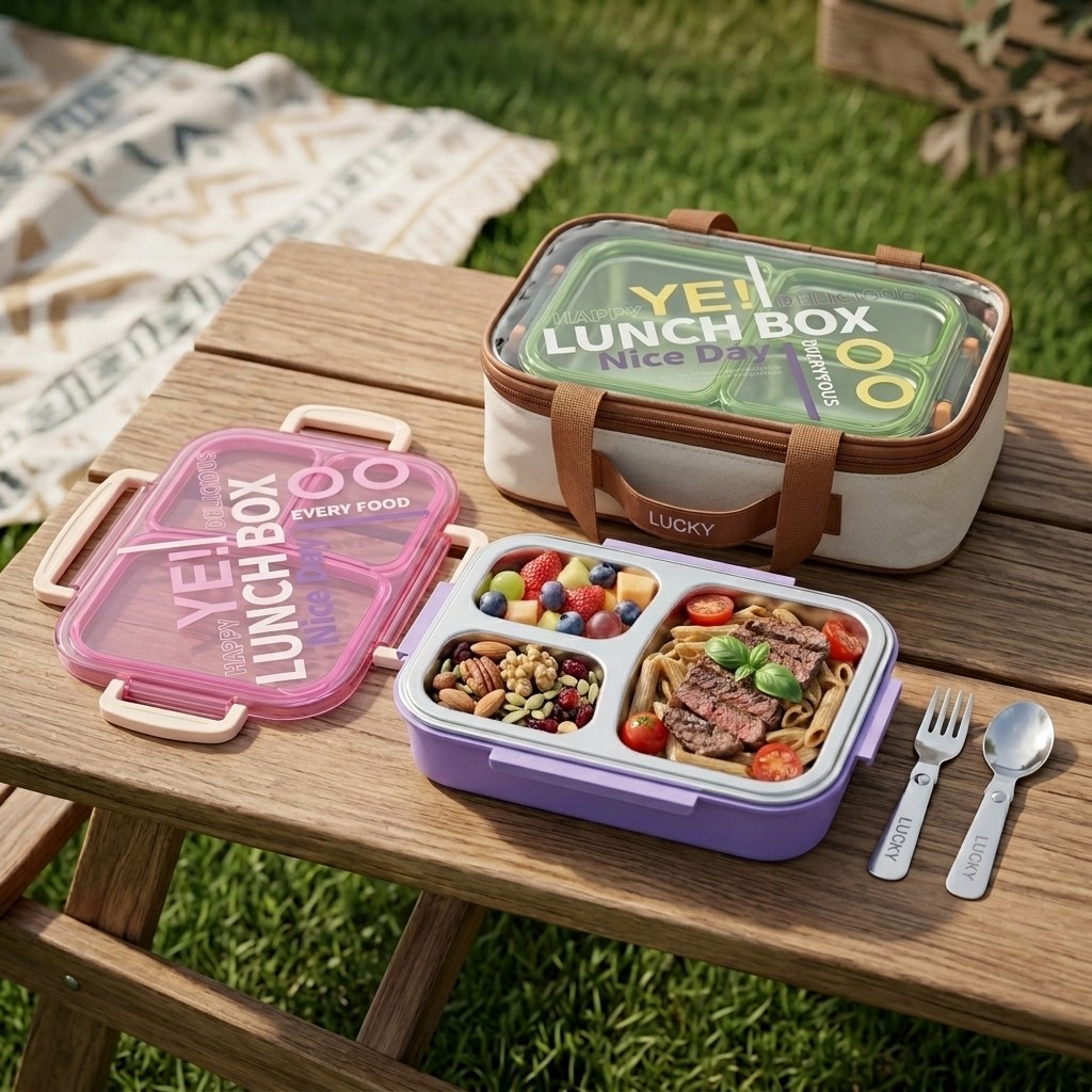 Lonchera de Acero Inoxidable 3 - Meal Prep Meal Ideas reseña y precio