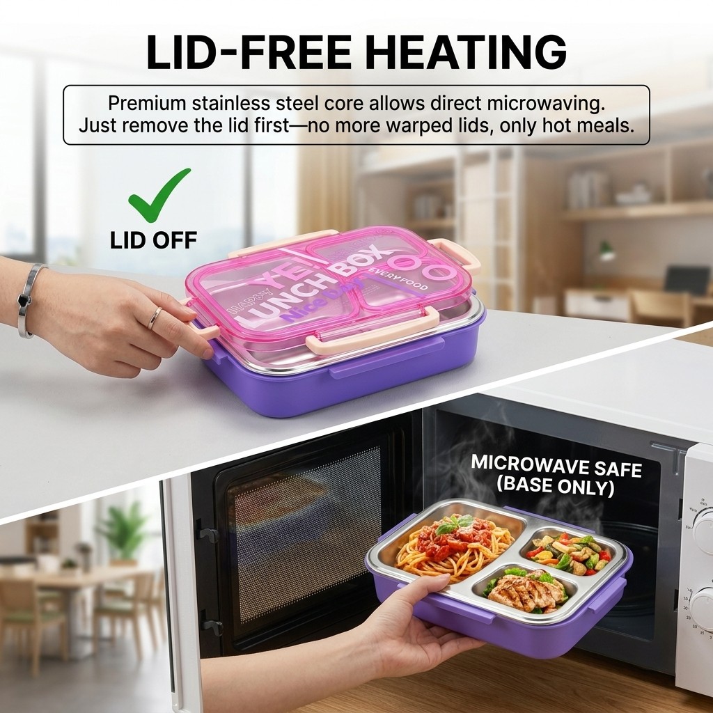 Lonchera de Acero Inoxidable 3 - Meal Prep Meal Ideas reseña y precio