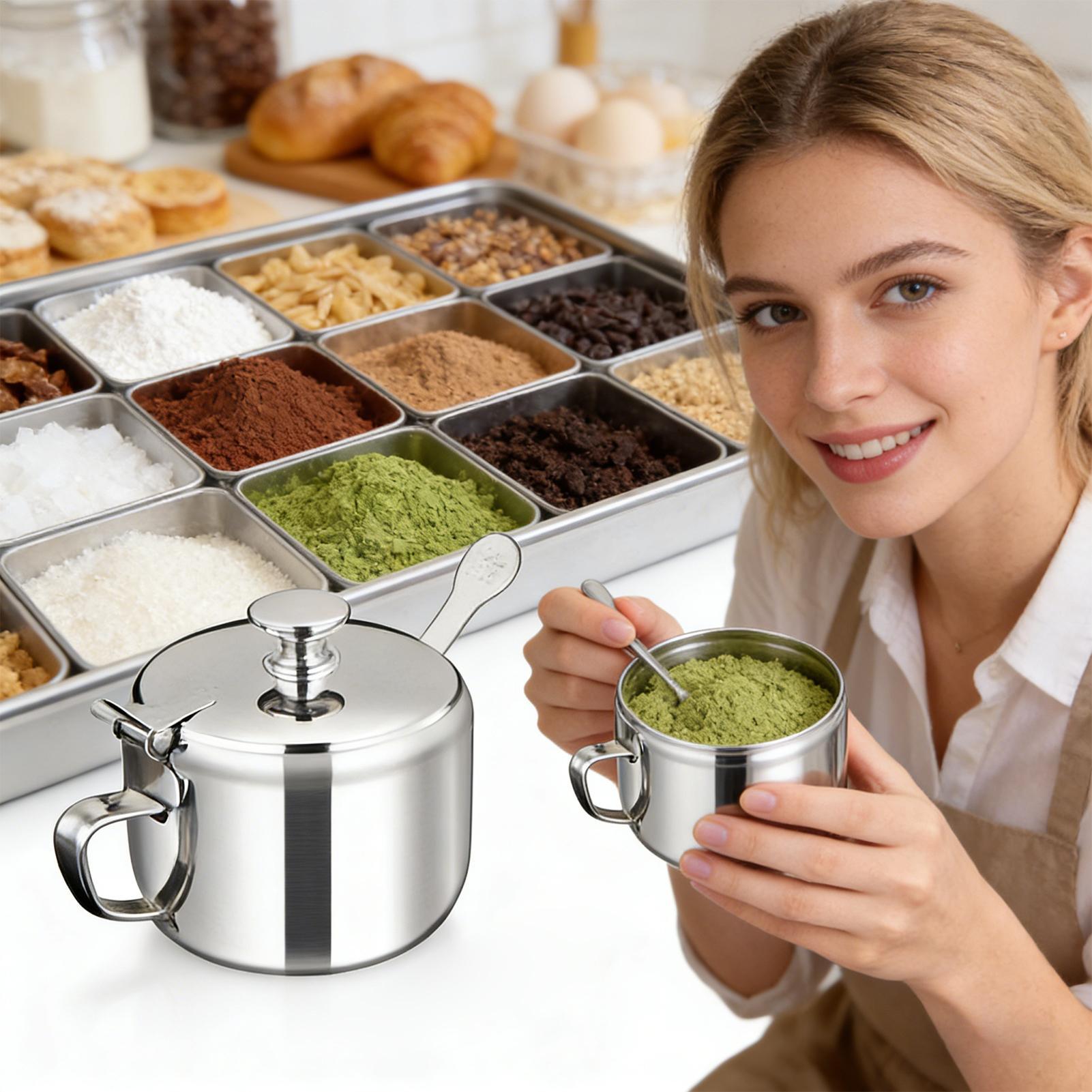 Contenedor de condimentos, rec - Meal Prep Jars With Lids reseña y precio