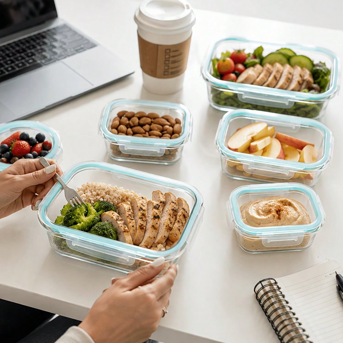 Recipientes de vidrio para alm - Meal Prep Oven Safe Containers reseña y precio