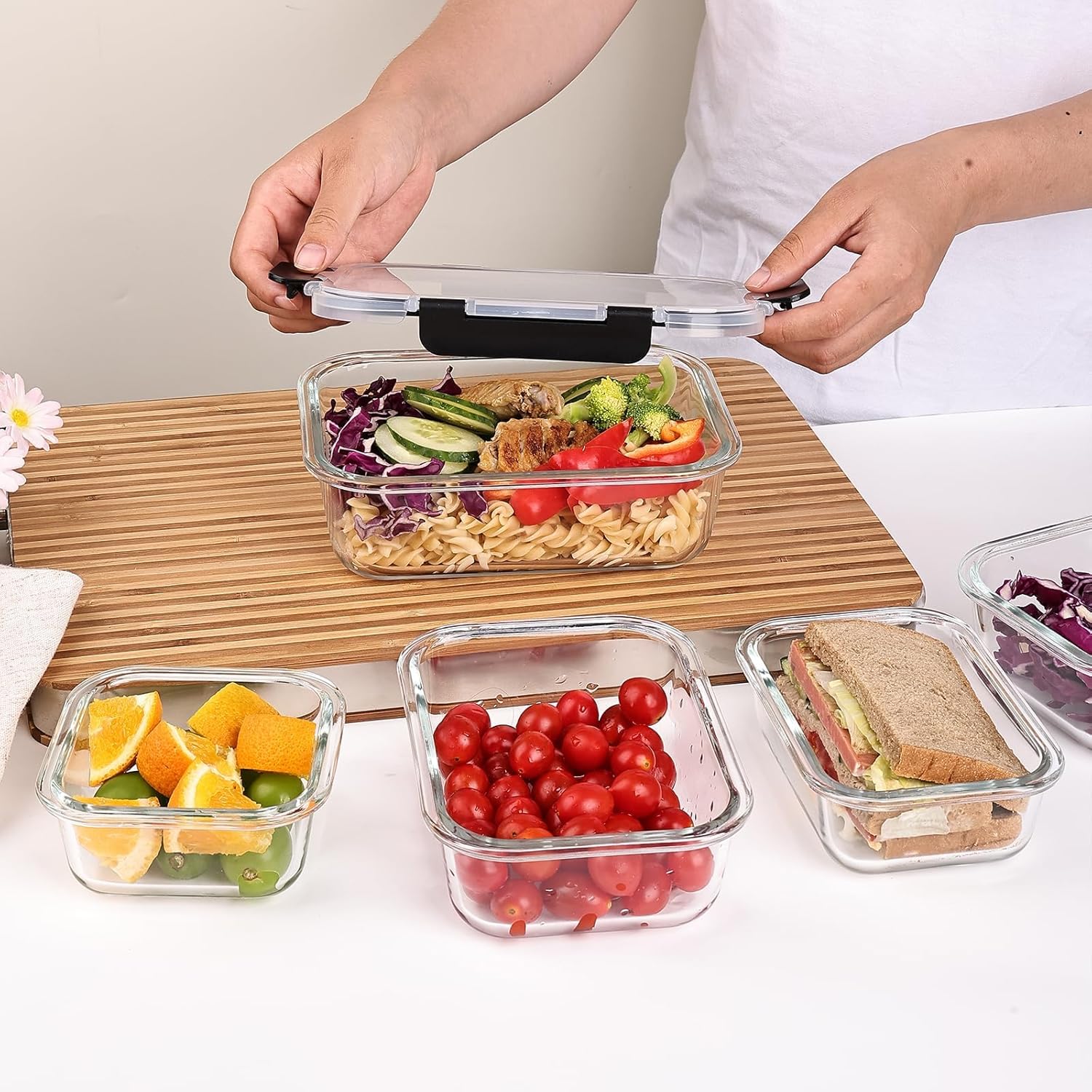 Paquete de 8 Recipientes de Vi - Meal Prep Oven Safe Containers reseña y precio