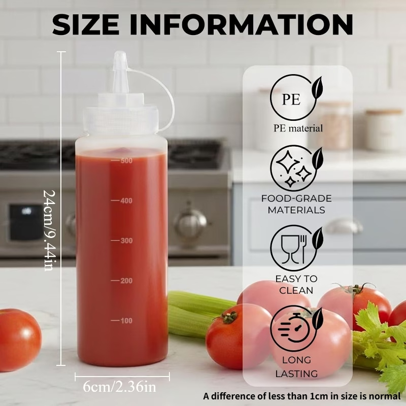 Botella de Salsa de Plástico d - Sauce Squeeze Bottle reseña y precio