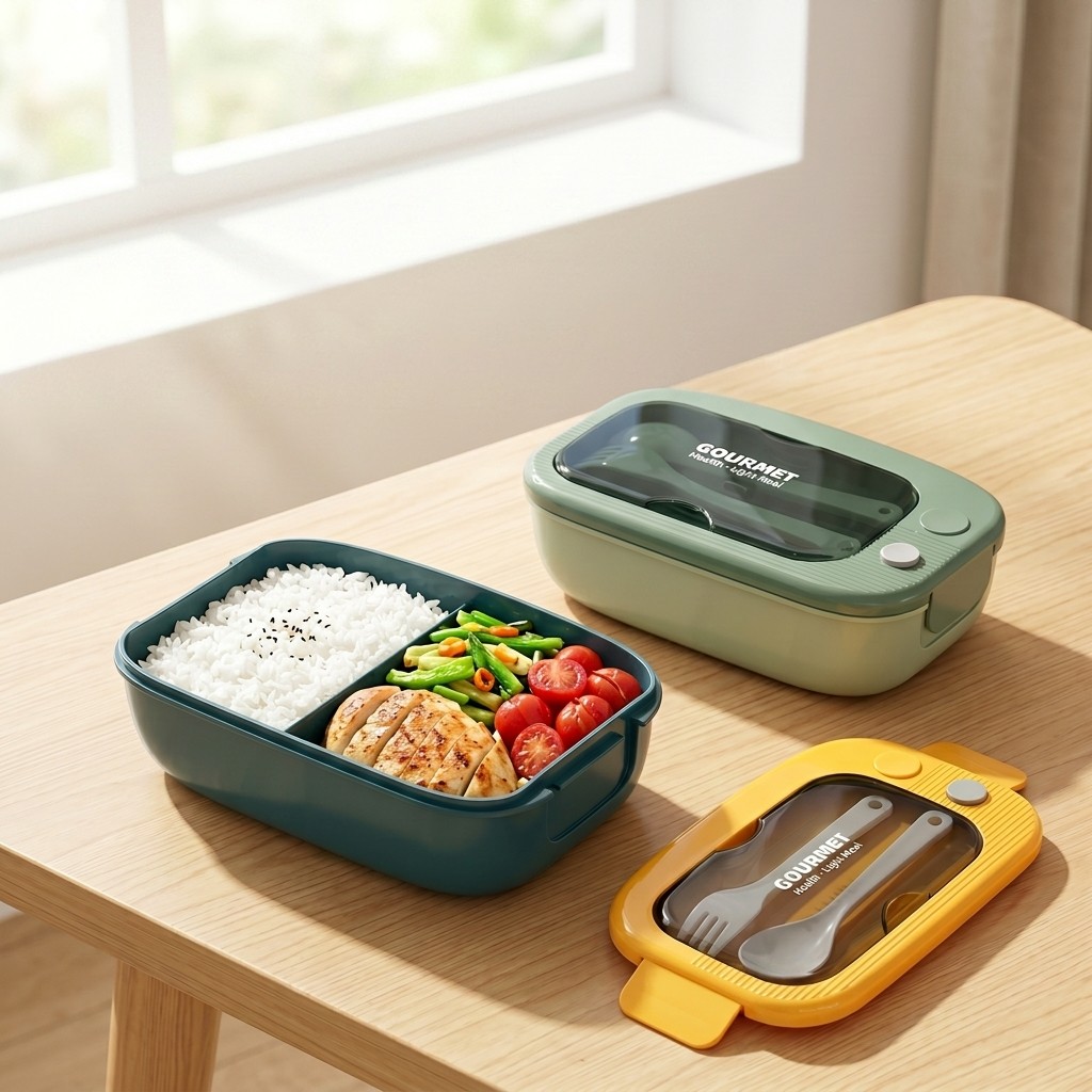 Lonchera Bento de Plástico Apt - Meal Prep Meal Ideas reseña y precio