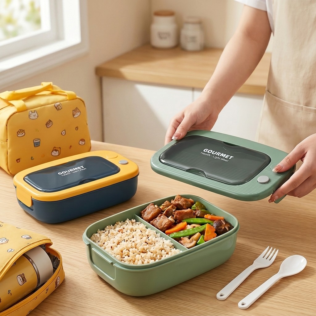 Lonchera Bento de Plástico Apt - Meal Prep Meal Ideas reseña y precio