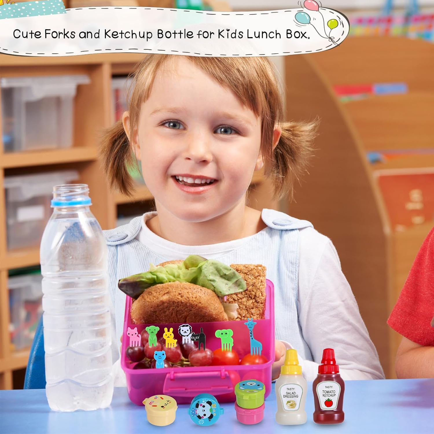 Fiambrera Bento para niños, ac - Sauce Squeeze Bottle reseña y precio