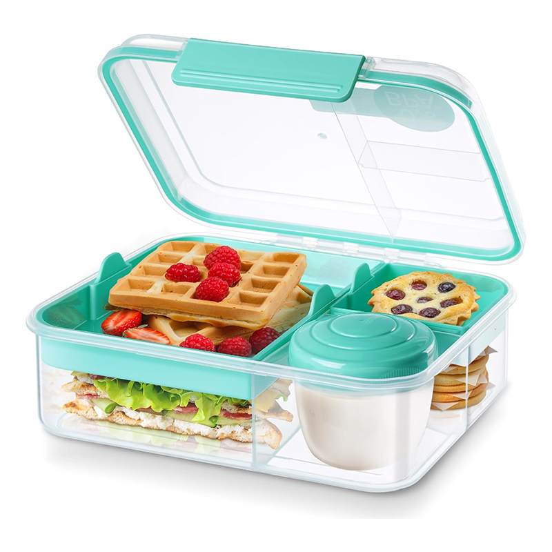 Lonchera Bento de 4 Compartime - Meal Prep Meal Ideas reseña y precio