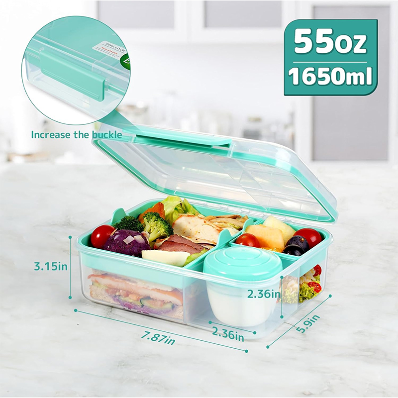 Lonchera Bento de 4 Compartime - Meal Prep Meal Ideas reseña y precio