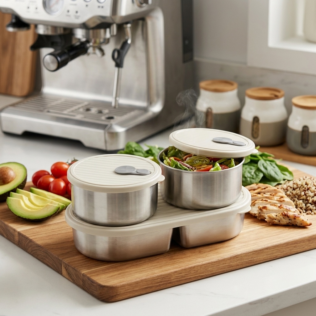 Lonchera de Acero Inoxidable 3 - Meal Prep Meal Ideas reseña y precio