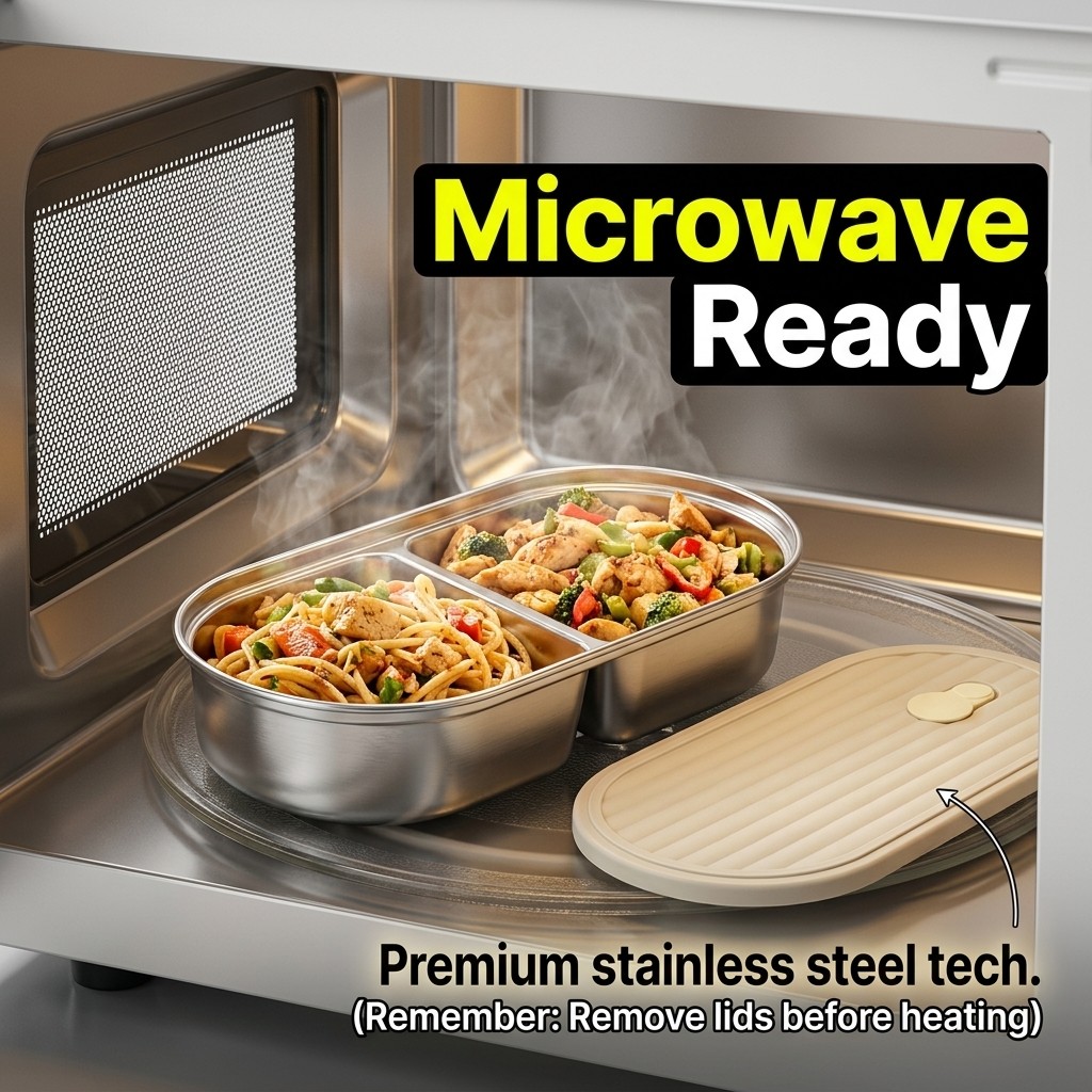 Lonchera de Acero Inoxidable 3 - Meal Prep Meal Ideas reseña y precio
