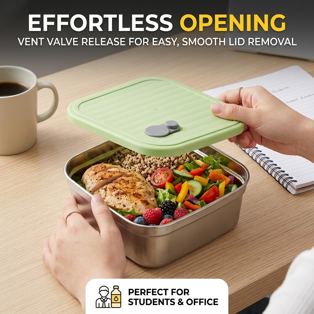Lonchera Bento de Acero Inoxid - Meal Prep Meal Ideas reseña y precio