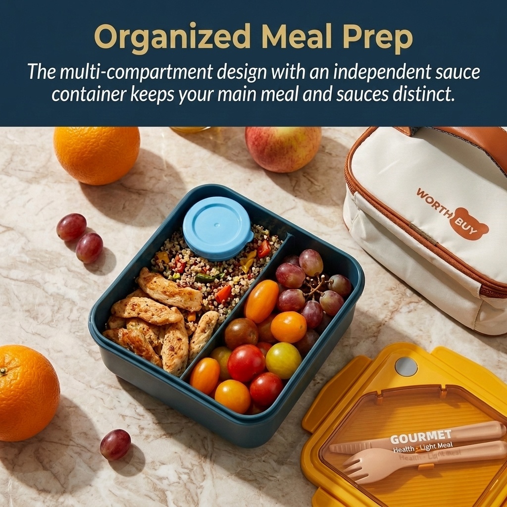 Lonchera Bento de Plástico Apt - Meal Prep Meal Ideas reseña y precio