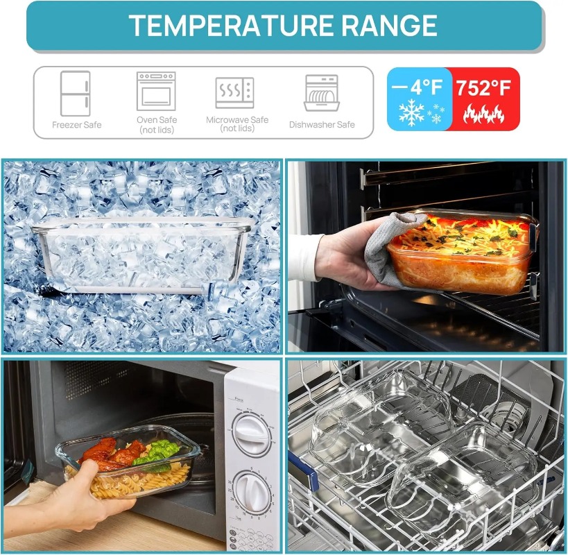 Juego de 18 recipientes de vid - Meal Prep Kits reseña y precio