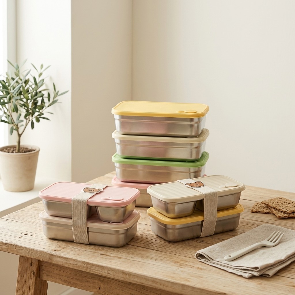 Lonchera Bento de Acero Inoxid - Meal Prep Meal Ideas reseña y precio