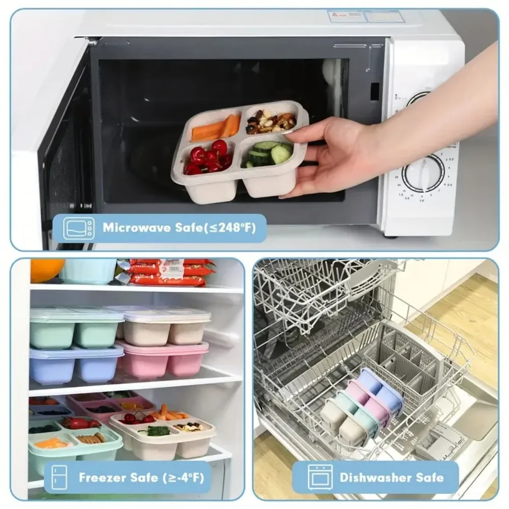 Caja de aperitivos de 4 rejill - Meal Prep Meal Ideas reseña y precio